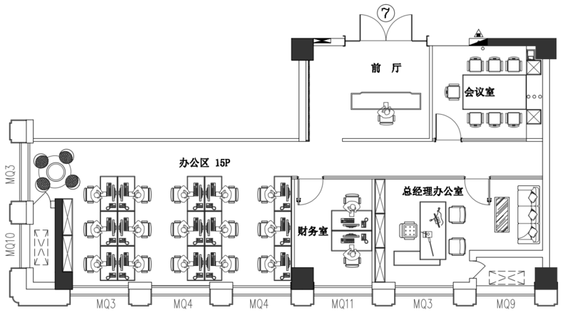 东恒大厦出租-197.79m²-精装修